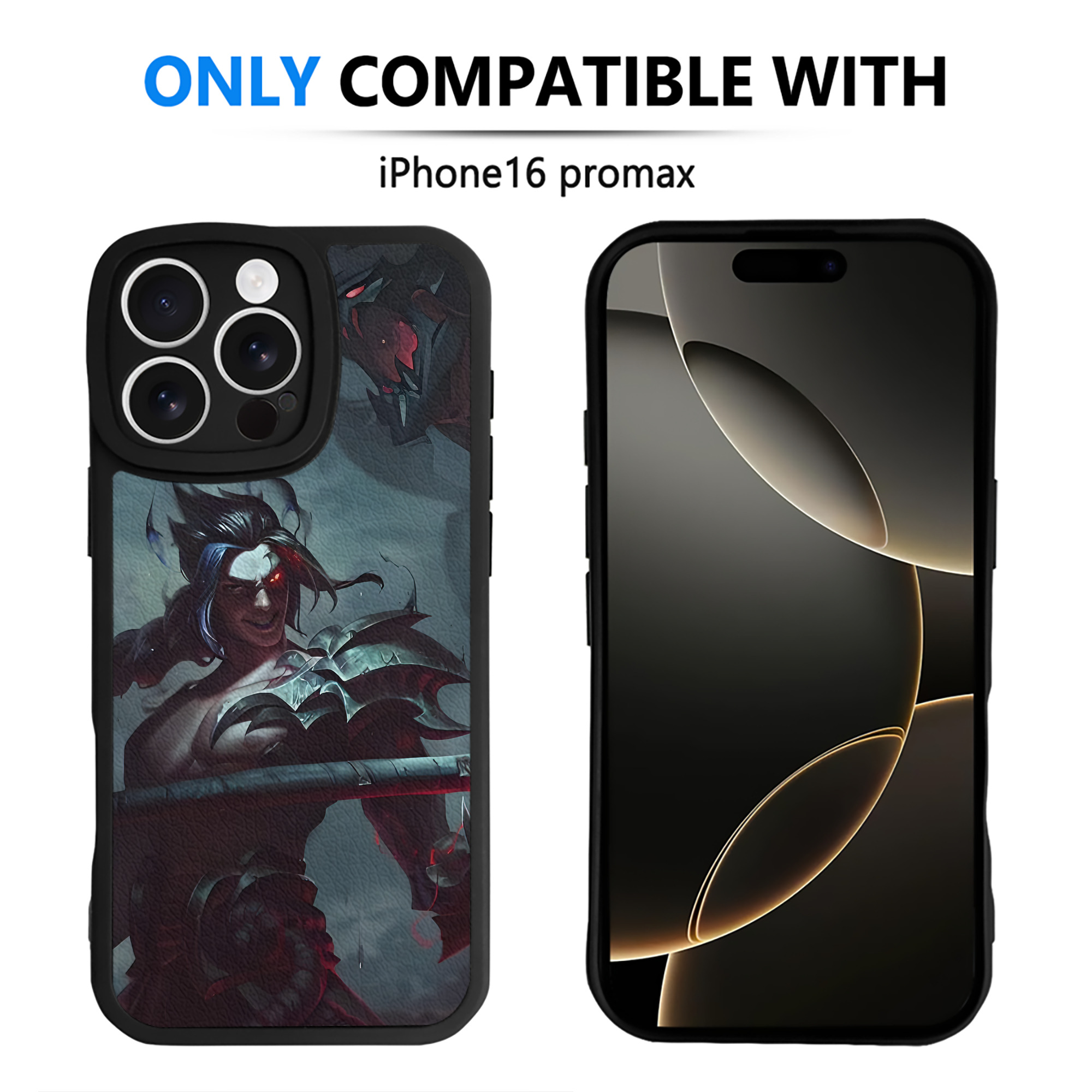 （画像用） リーグ・オブ・レジェンド League of Legends LOL 【iPhone 16シリーズ対応】シリコンスマホケース（レザー調） 材質：シリコン